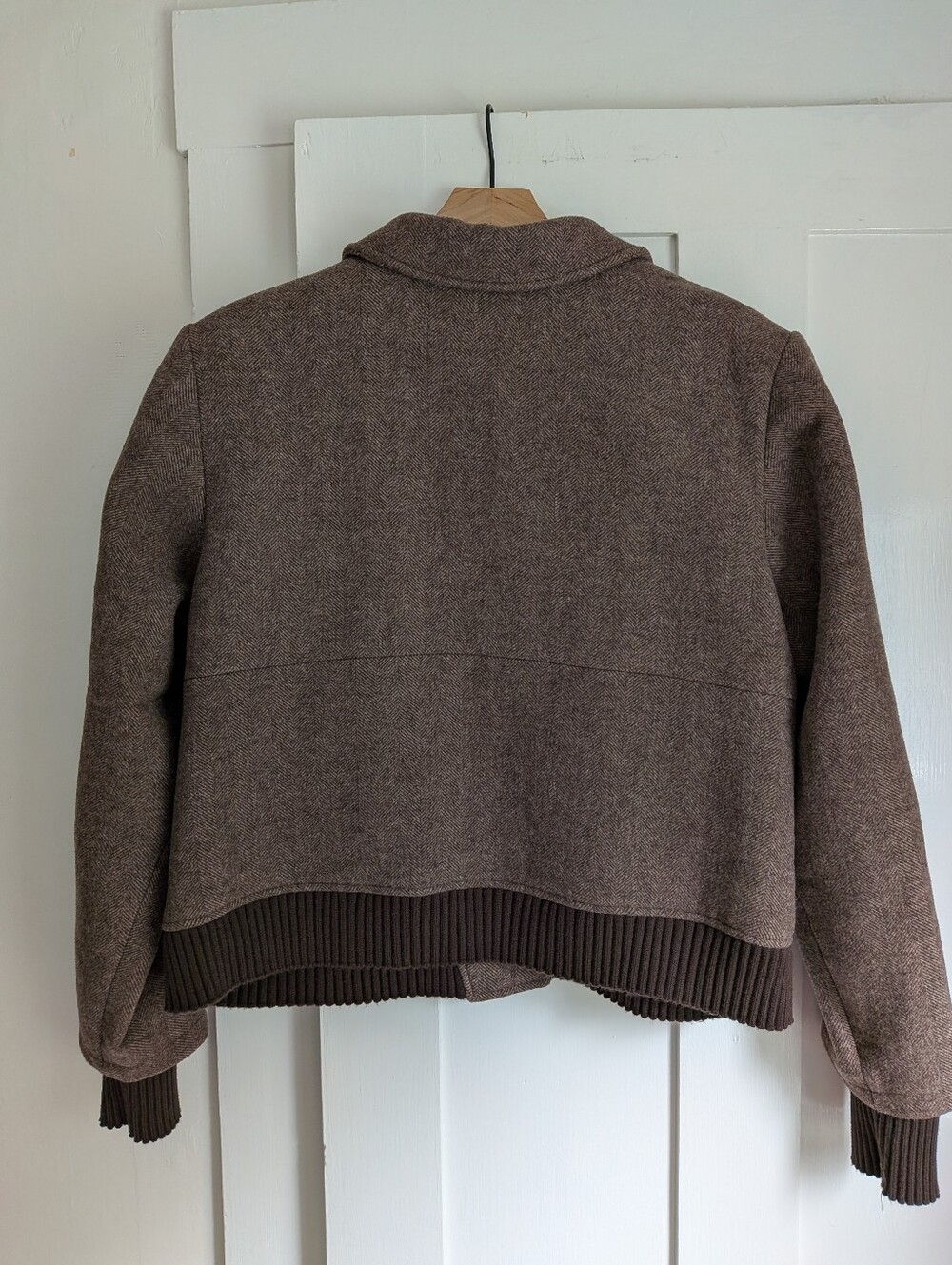 Favorite Daughter "The City" Herringbone Bomber Jacket - Picture 7 of 10